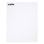 Black & White  Card Suits 1 Letterhead Design