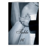 Black & White Couples Dance Table Setting Card
