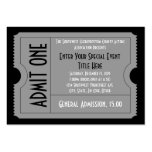 Black+White Event Ticket Pack, Lg Business Card Sz