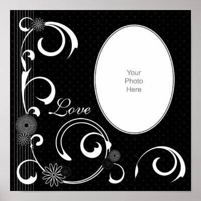 Black & White Floral & Swirls Scrapbook Page by AlwaysRememberMe