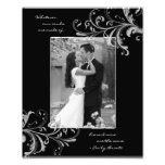 Black White Floral Template Photographic Print photography
