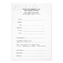 Black & white gala ball corporate RSVP response invitations