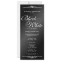 Black & white gala ball dance corporate tea length invitations