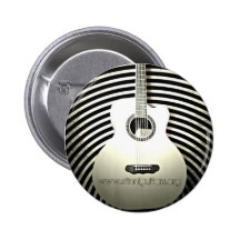 black & white guitar button