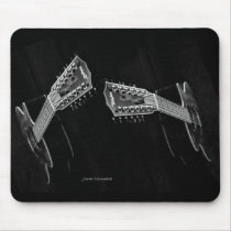 Black & White Guitars Two Mouse Pads