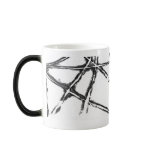 Black white Heat sensitive Cup mugs