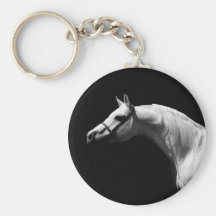 Black & White Horse Keychain