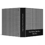 Black/White Houndstooth Stylish Fashion Designer Binders