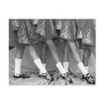Black & White Irish Dance Postcard
