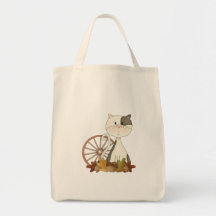 Black & White Kitty w/ Wheel Bags