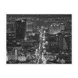 Black & White Las Vegas Strip Postcard