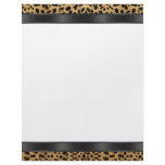 Black White Leopard Letterhead