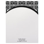 black white letterhead template