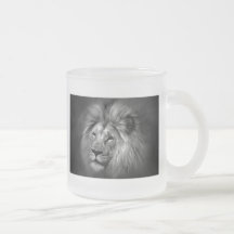 Black & White Lion Coffee Mugs