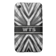 Black  White Medieval Cross Shell iPhone 4/4S iPhone 3 Case-Mate Case