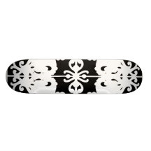 Black & White Mirror Image Skate Deck