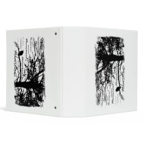 Black & White Nevermore Raven Silhouette Tree