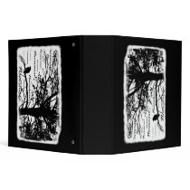 Black & White Nevermore Raven Silhouette Tree