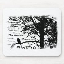 Black & White Nevermore Silhouette Raven