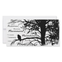 Black & White Nevermore Silhouette Raven