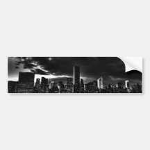 Black & White New York City Bumper Sticker