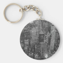 Black & White New York City Key Chains