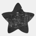 Black & White New York City Star Sticker