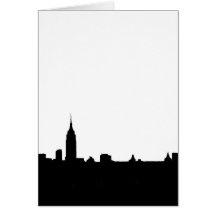 Black & White New York Silhouette Card