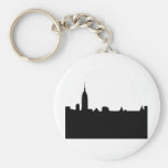 Black & White New York Silhouette Key Chains