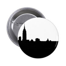 Black & White New York Silhouette Pins