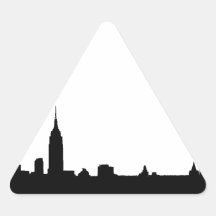 Black & White New York Silhouette Sticker