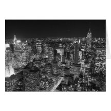 Black & White New York Skyscrapers Card
