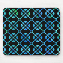 Black & White Ocean Cross Mousepad