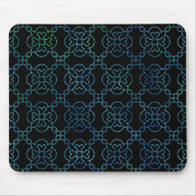 Black & White Ocean Cross Mousepad