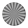Black & White Optical Illusion Refrigerator Magnets
