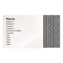 Black white optical illusions bent lines diamonds business card template