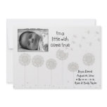 Black & White Photo Baby Birth Announcements