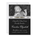 Black & White Photo Birth Announcement