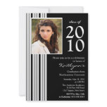 Black & White Photo Graduation Invitation