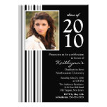 Black & White Photo Graduation Invitation
