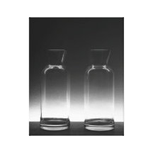 Black & White photo of glass jars on canvass print Canvas Print