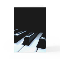 Black & White Piano Keys Greeting Cards