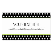 Black & White Polka Dot Business Card