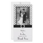 Black & White Polka Dot Photocard Picture Card