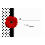 Black & White Polka Dot Place Card Business Card Templates