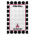 Black & White Polka Dot Teacher Fashion Stationery
