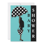 Black & White Polka Dots Baby Shower Invitations