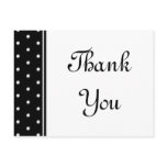 Black & White Polka Dots Postcard