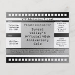 Black/White Printed Ticket Flyer