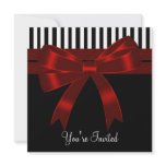 Black White Red All Occasion Party Invitation